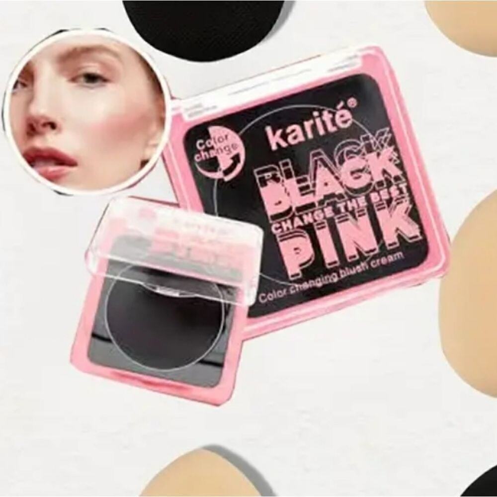 Color Changing Black Cream Blush Lip Shadow Multiuse